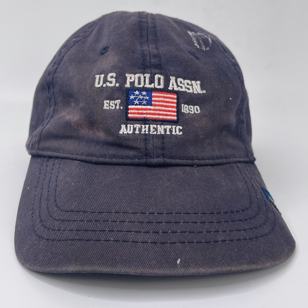 US Polo ASSN Strapback 1980’s Vintage Hat Blue